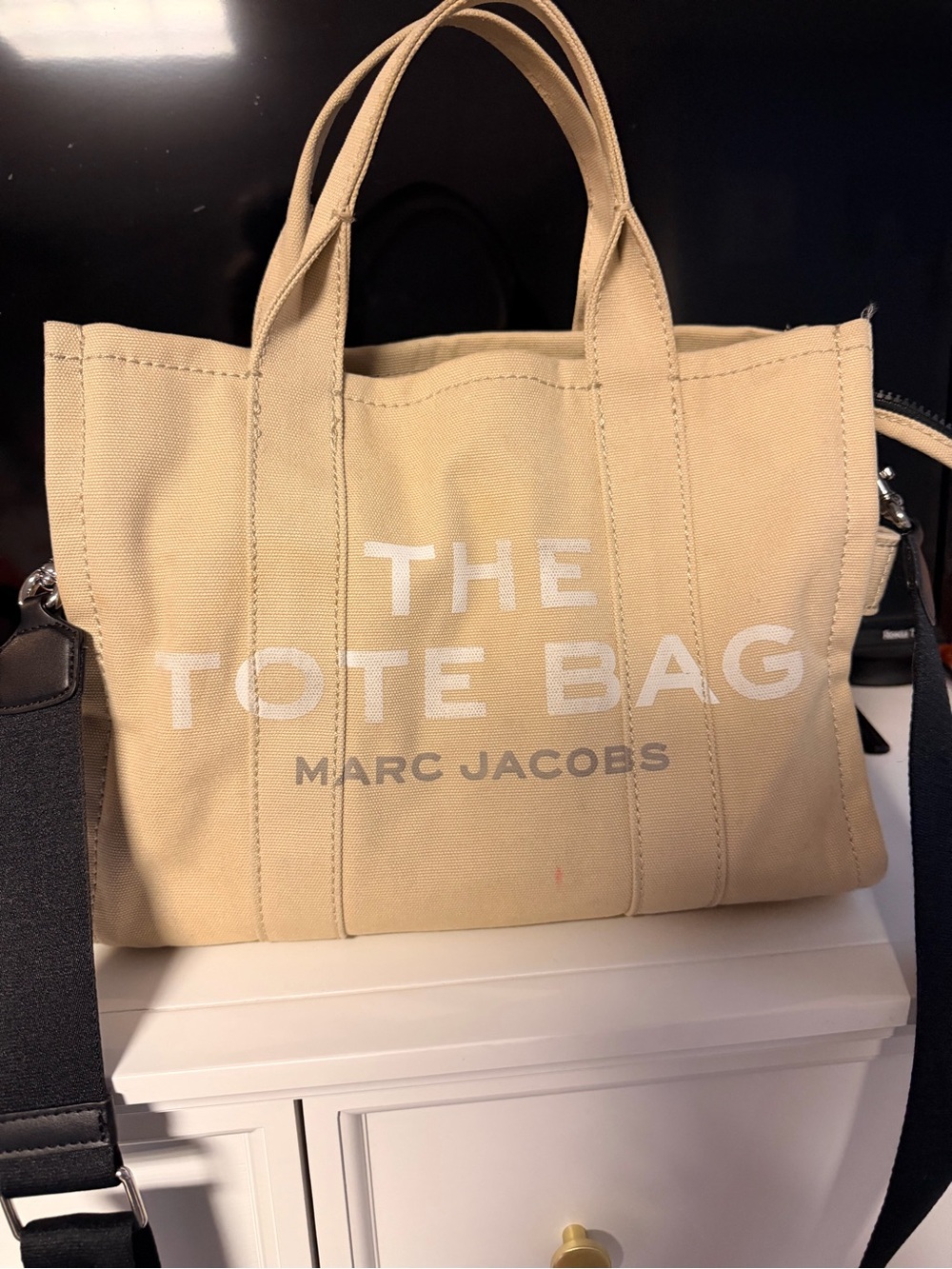 Marc Jacobs Beige Canvas 'THE TOTE BAG' Tote